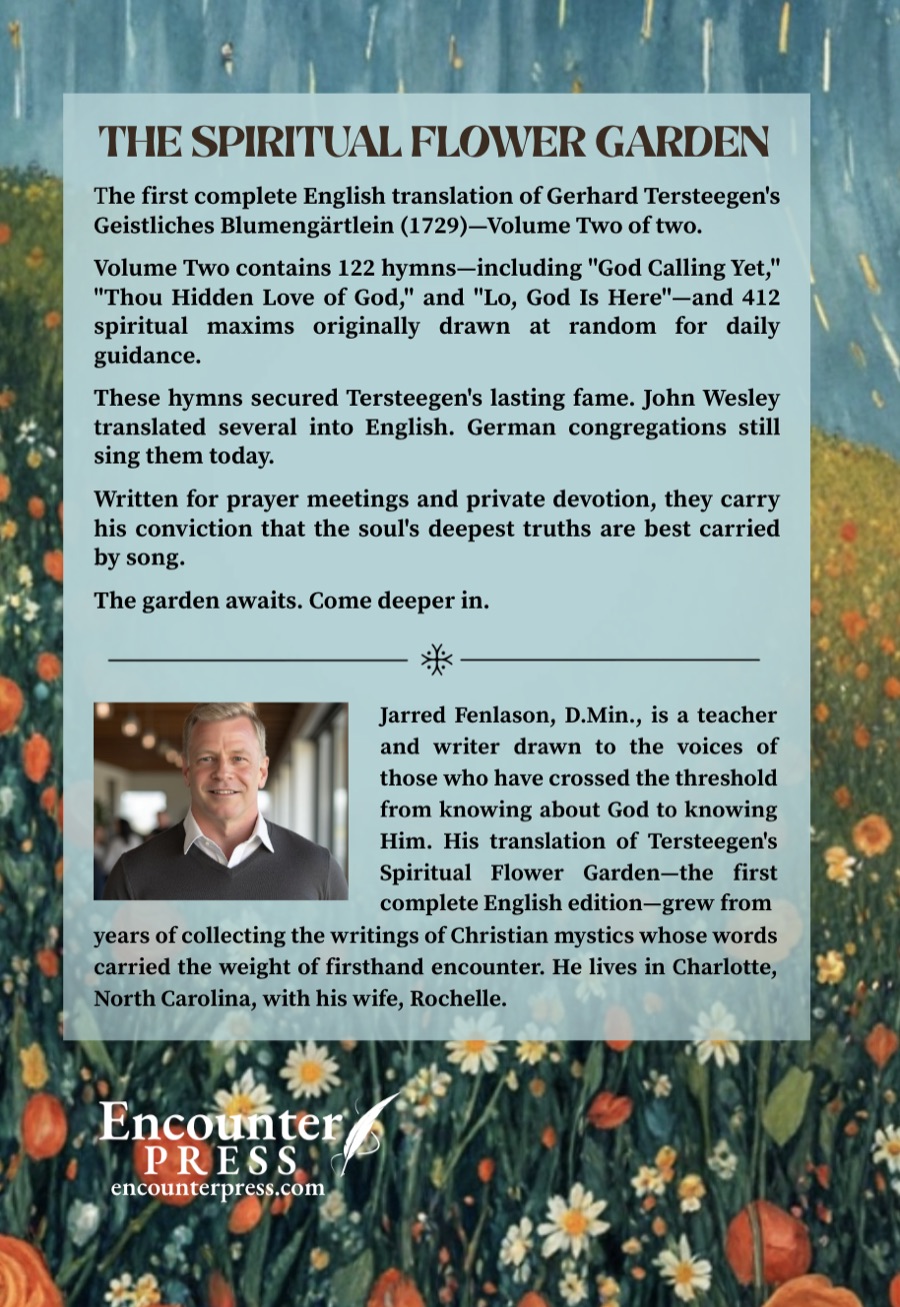 The Spiritual Flower Garden - Volume II Back Cover